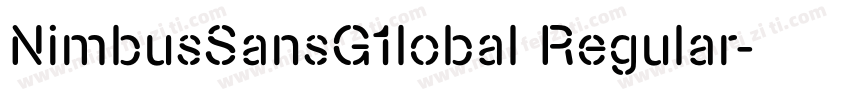 NimbusSansG1lobal Regular字体转换